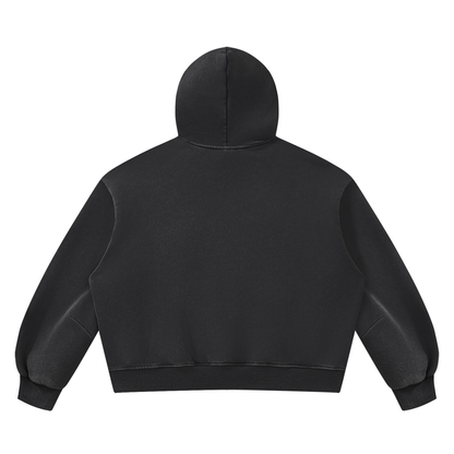 Pin and Pang - Unisex Vintage Wash Boxy Fleece Hoodie