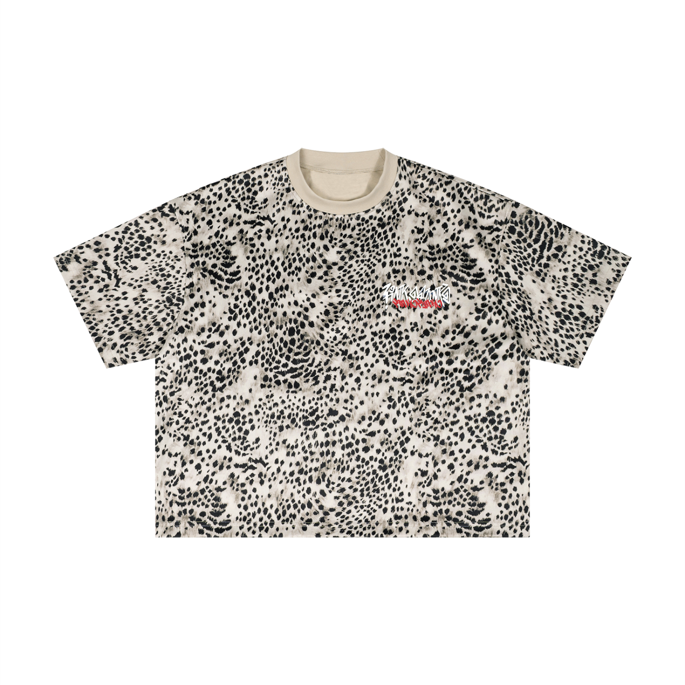 Meow - Leopard Boxy Tee
