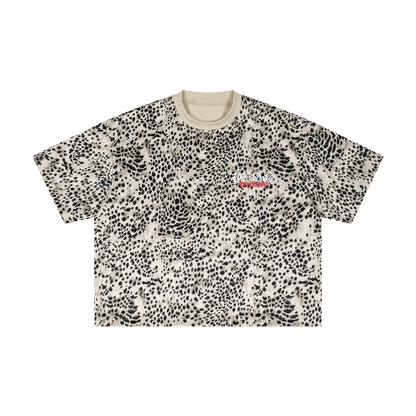 Meow - Leopard Boxy Tee
