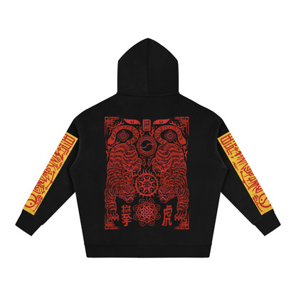 Bujeok (부적) Korean Talisman - Oversize Fleeced Hoodie