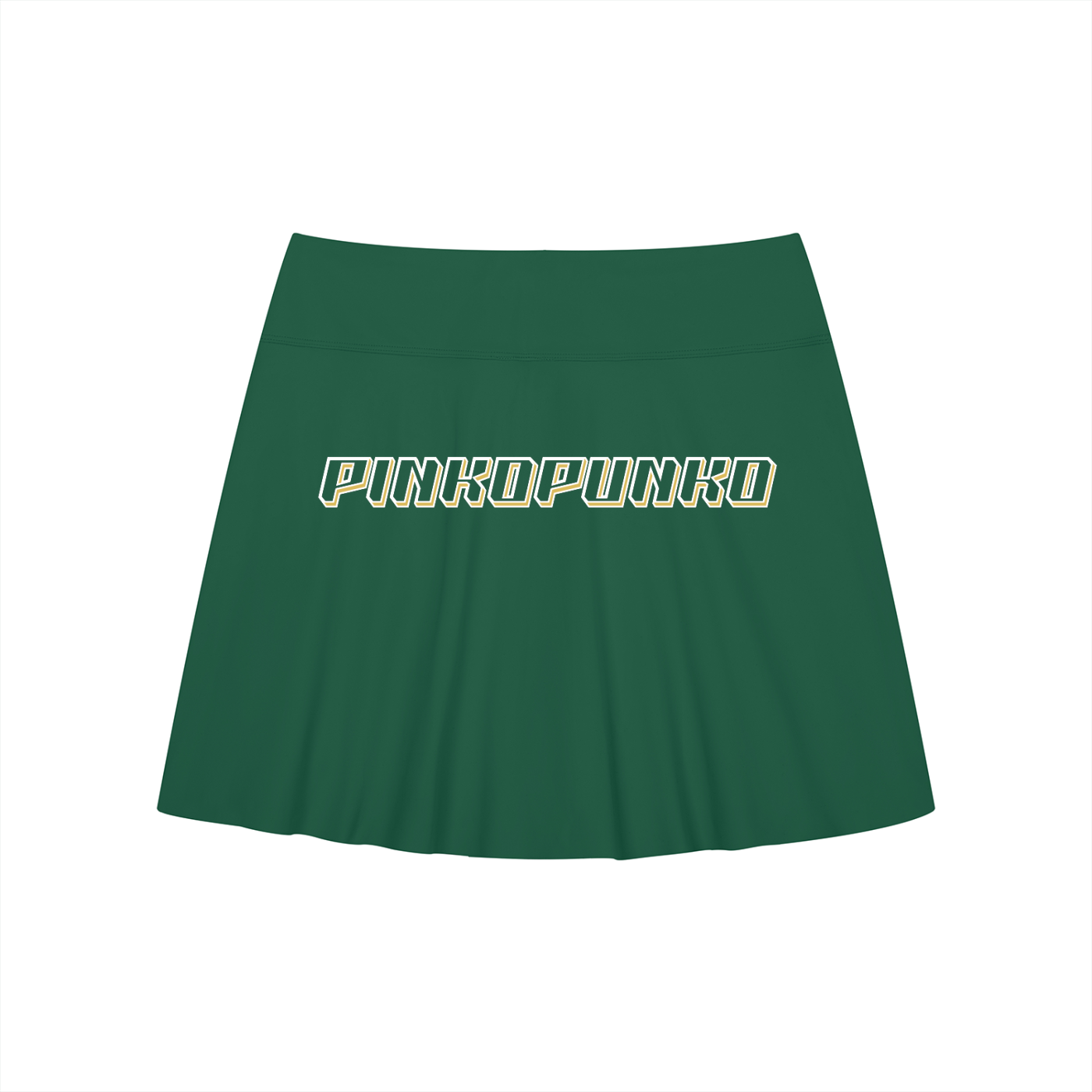 26A-Line Contrast Panel Slit Skort