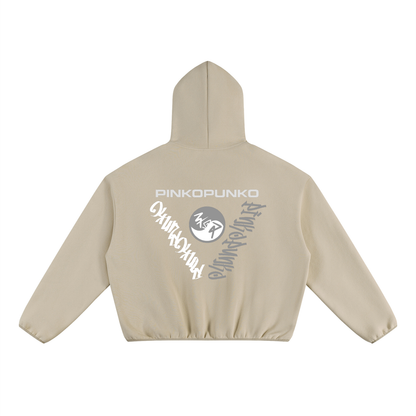 Iconic - Boxy Piping Fleece Hoodie
