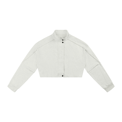 Special Grade - Women's Cropped Button-Front Jacket