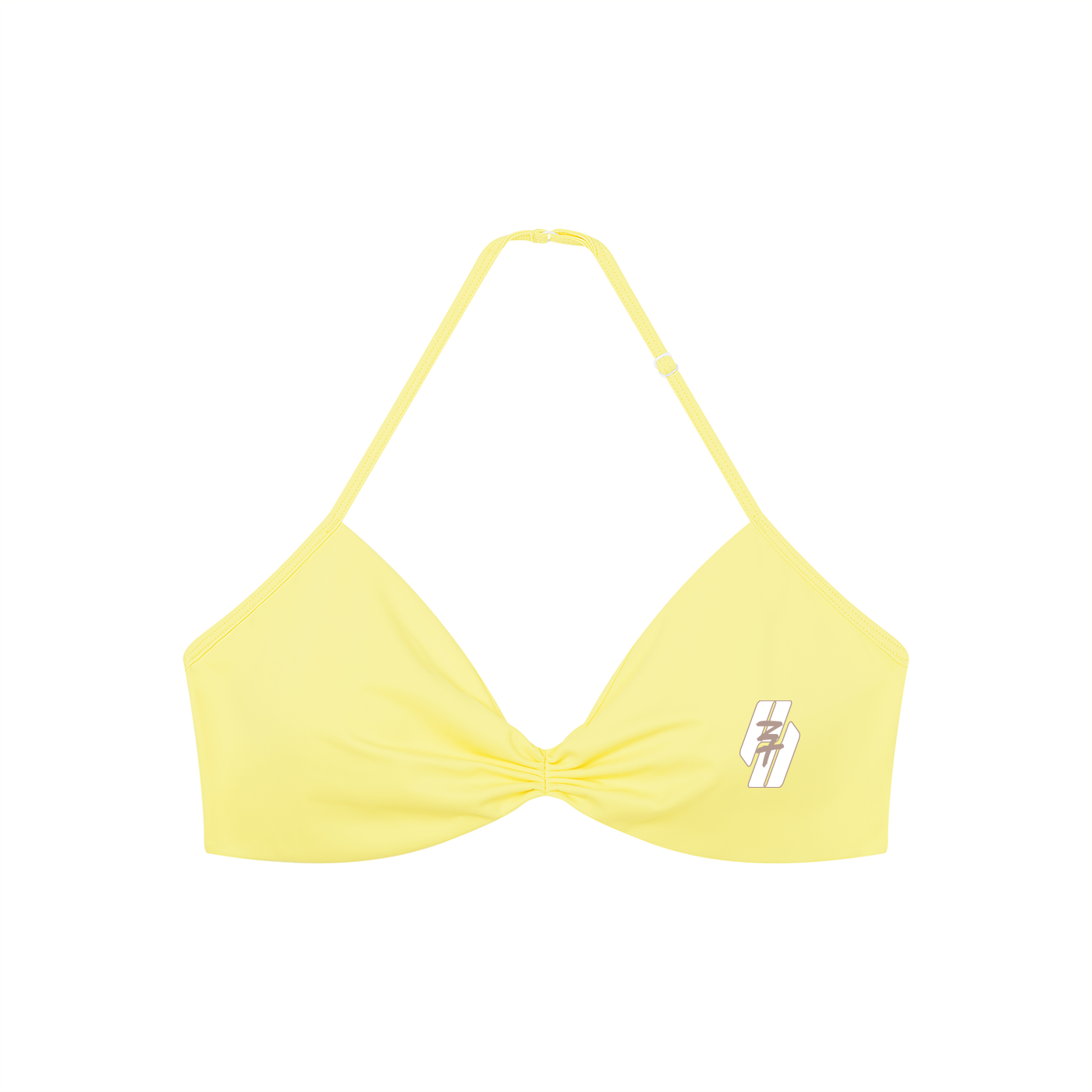 26 Essential - Ruched Halter-Neck Sports Bra