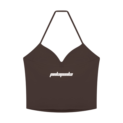 26 Essential - Women's Ruched Halter Tank Top