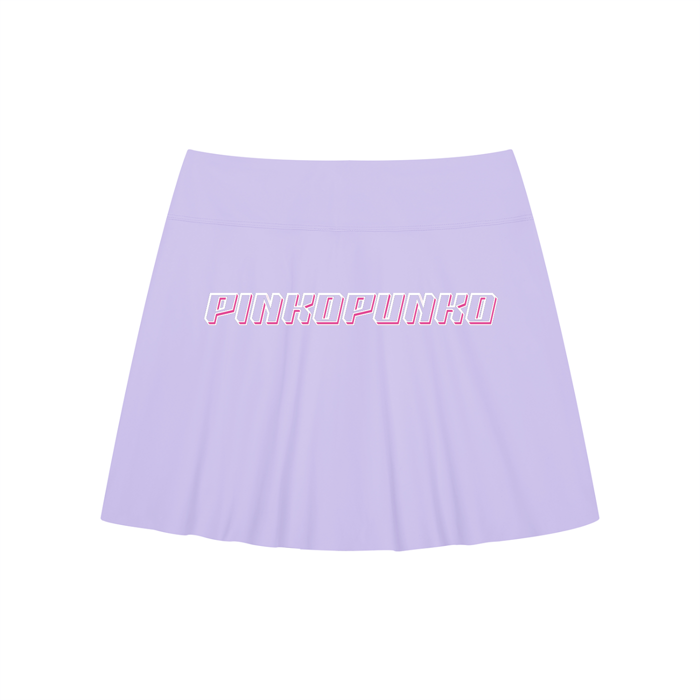 26A-Line Contrast Panel Slit Skort