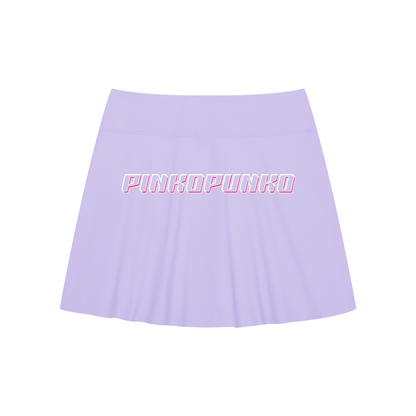 26A-Line Contrast Panel Slit Skort