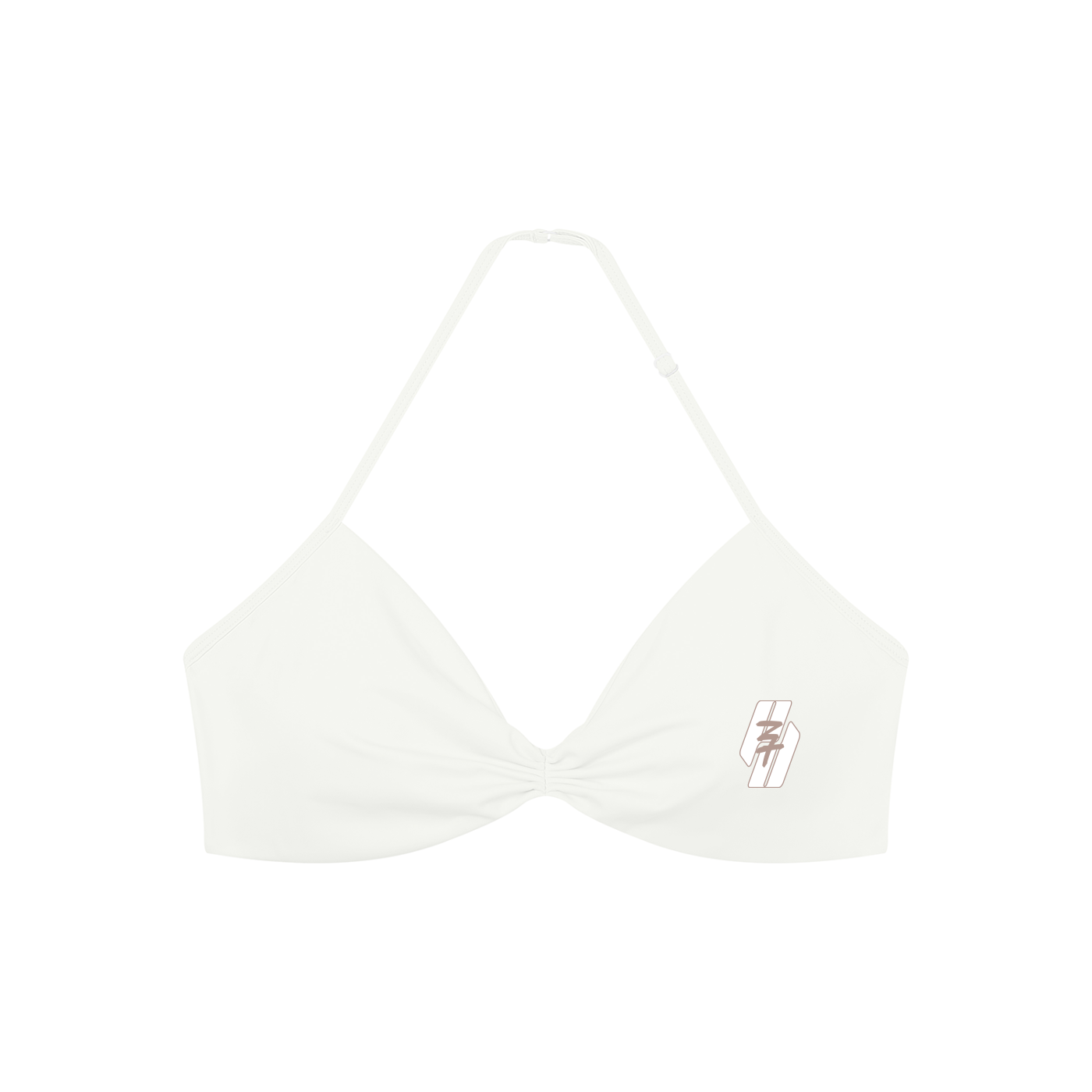 26 Essential - Ruched Halter-Neck Sports Bra