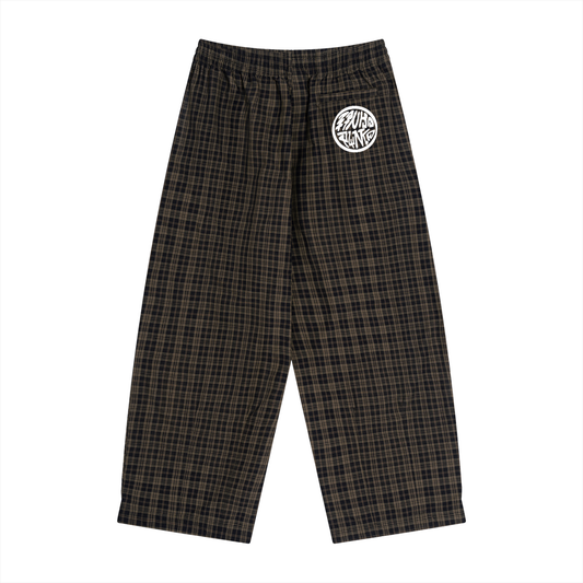 Staples - Plaid Wide Leg Pants