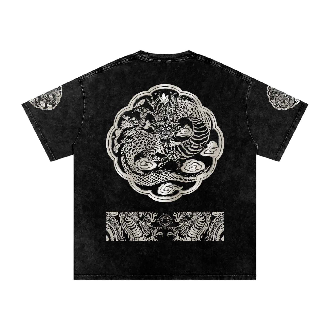 Royal Dragon Hanbok - Washed Oversized Tee