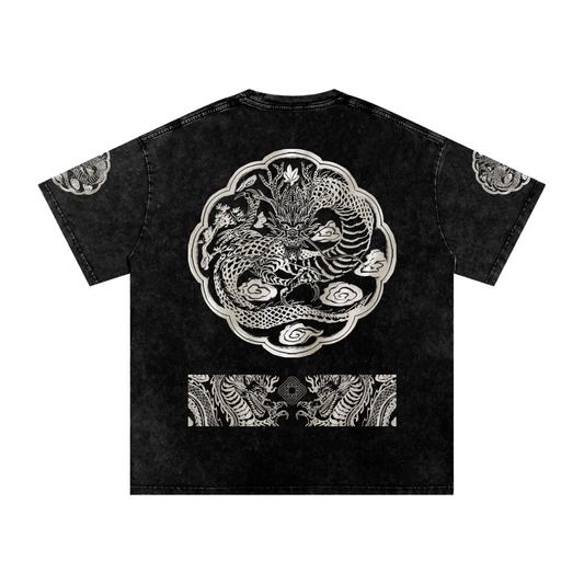 Royal Dragon Hanbok - Washed Oversized Tee