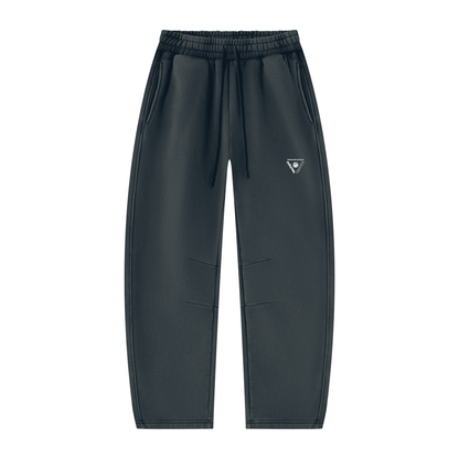 Iconic - Unisex Vintage Wash Barrel Leg Fleece Sweatpants