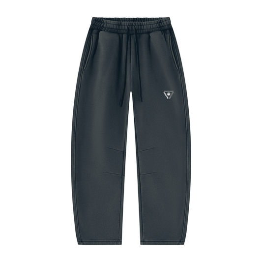 Iconic - Unisex Vintage Wash Barrel Leg Fleece Sweatpants