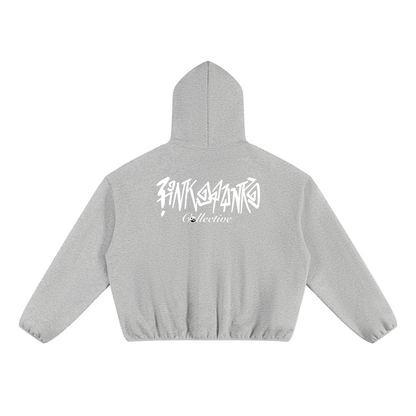 Pin and Pang - Boxy Piping Fleece Hoodie
