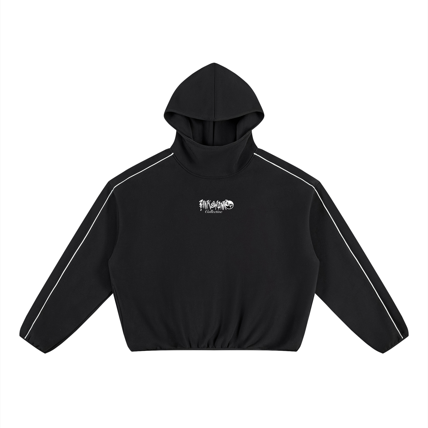 Pin and Pang - Boxy Piping Fleece Hoodie
