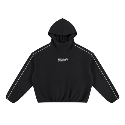 Pin and Pang - Boxy Piping Fleece Hoodie