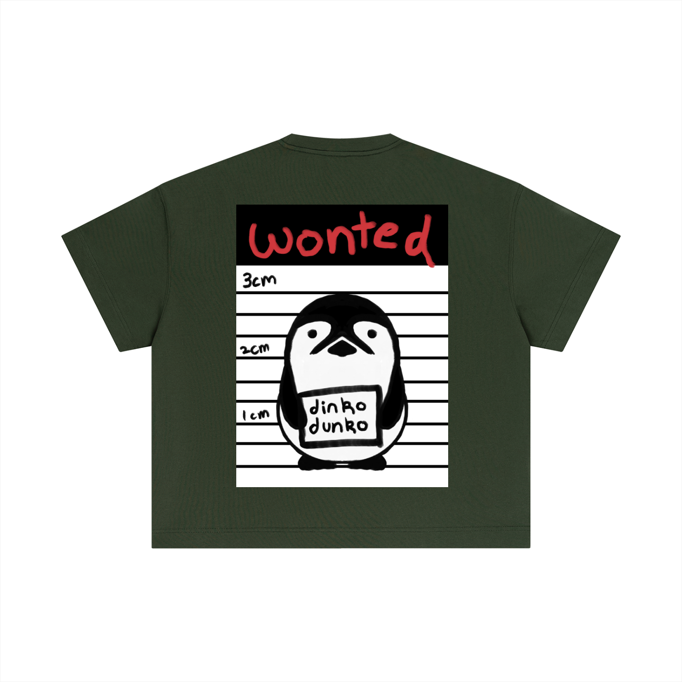 DinkoDunko: Wonted for Stealing Beta - Essential Boxy Tee