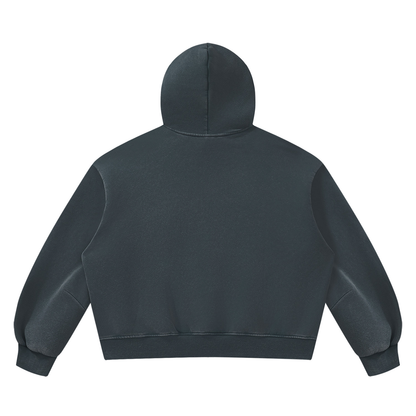 Pin and Pang - Unisex Vintage Wash Boxy Fleece Hoodie