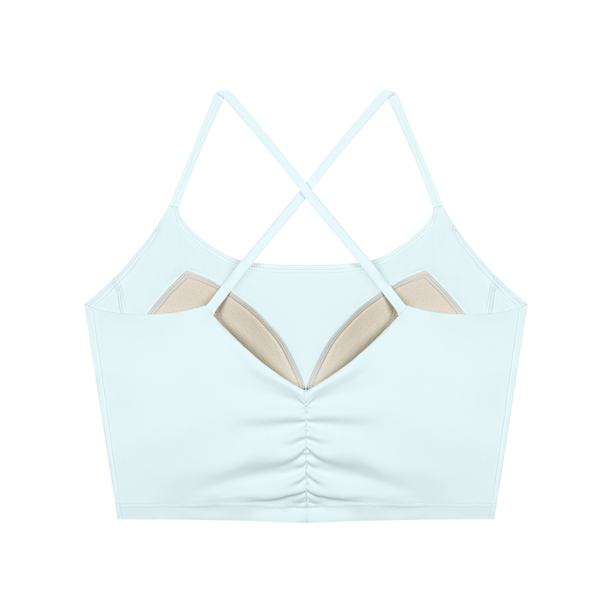 26 Essential - Women's Ruched Cropped Tank Top