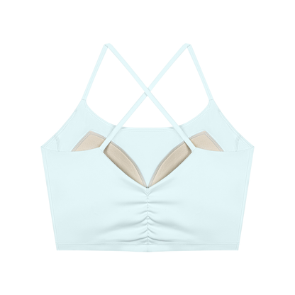 26 Essential - Women's Ruched Cropped Tank Top