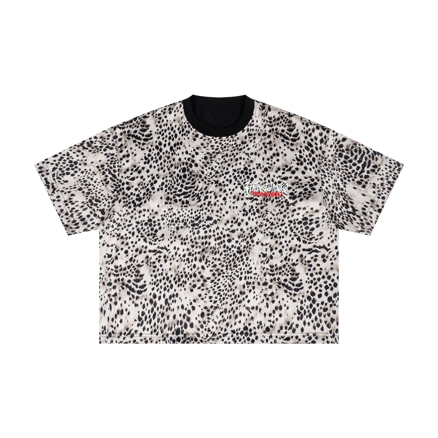Meow - Leopard Boxy Tee