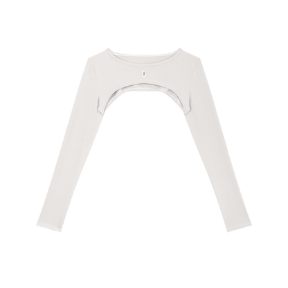 26 Essential - Cutout Long Sleeve Shrug