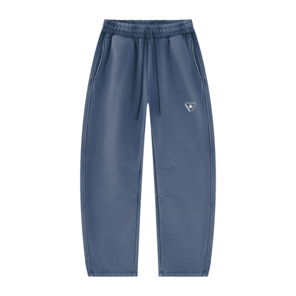 Iconic - Unisex Vintage Wash Barrel Leg Fleece Sweatpants