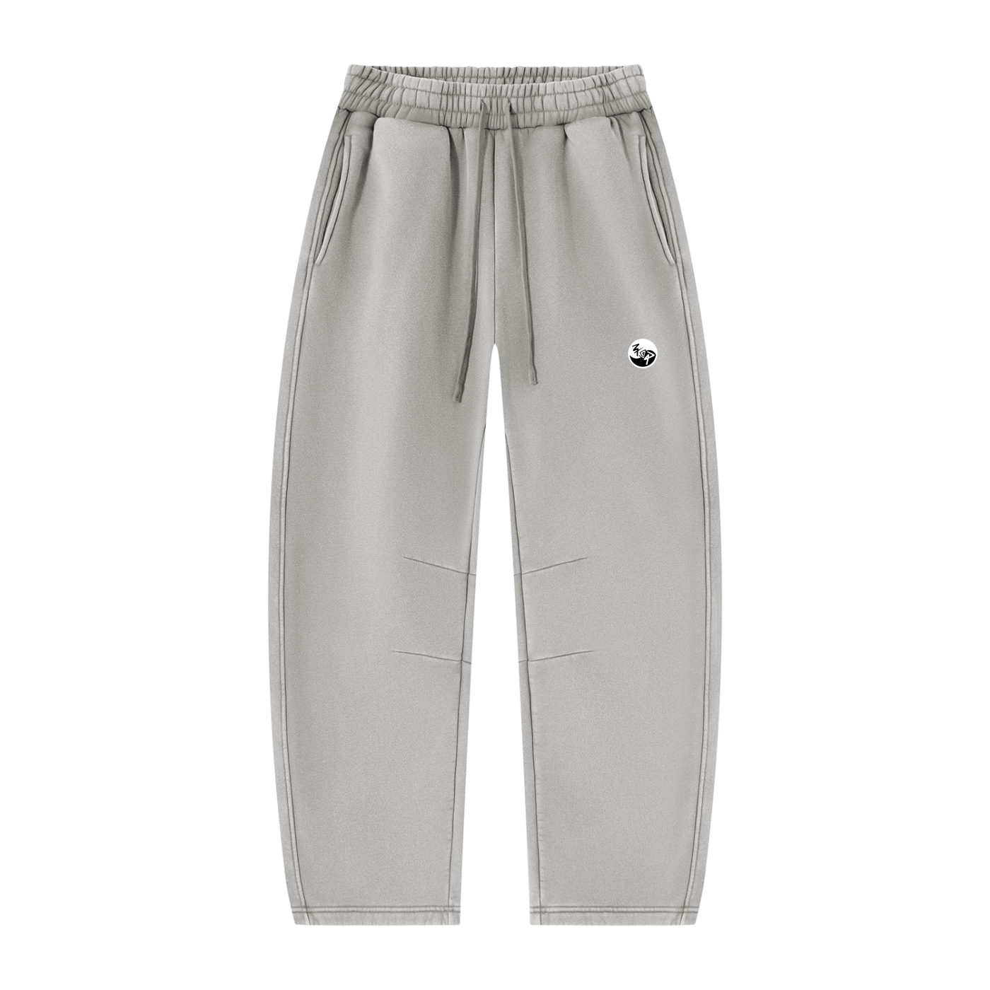 Pin and Pang - Unisex Vintage Wash Barrel Leg Fleece Sweatpants