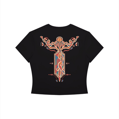 Figurism 4 - Women's Crewneck Crop T-Shirt