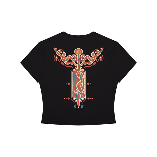 Figurism 4 - Women's Crewneck Crop T-Shirt