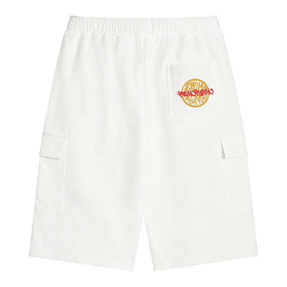 Logo - Drawstring Cargo Shorts