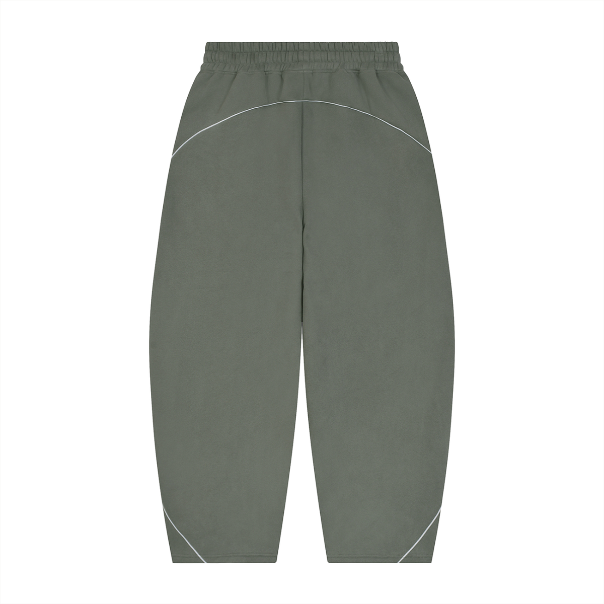 Iconic - Unisex Piping Fleece Barrel Leg Sweatpants
