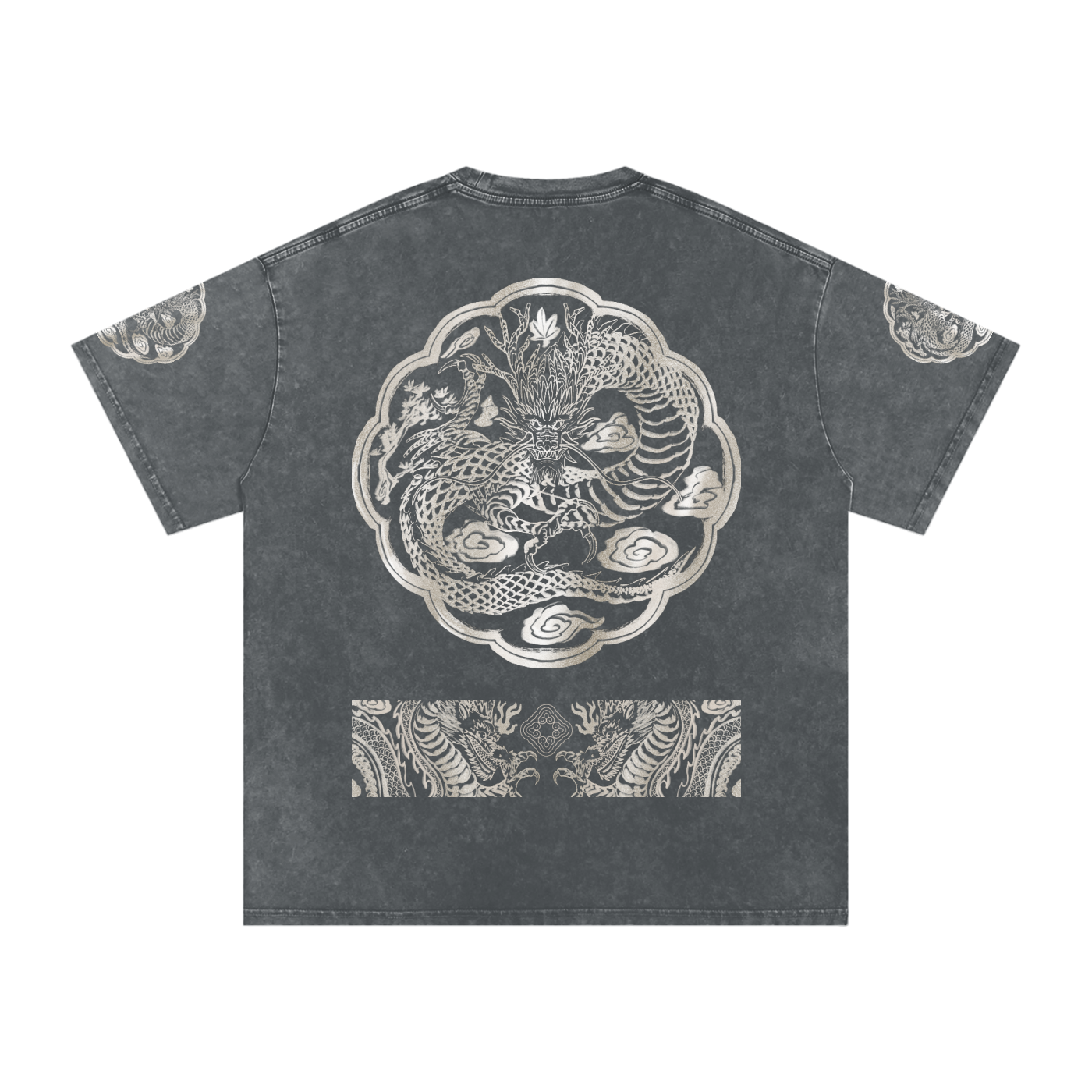 Royal Dragon Hanbok - Washed Oversized Tee