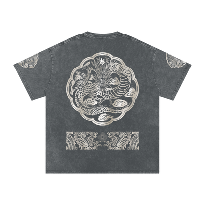 Royal Dragon Hanbok - Washed Oversized Tee