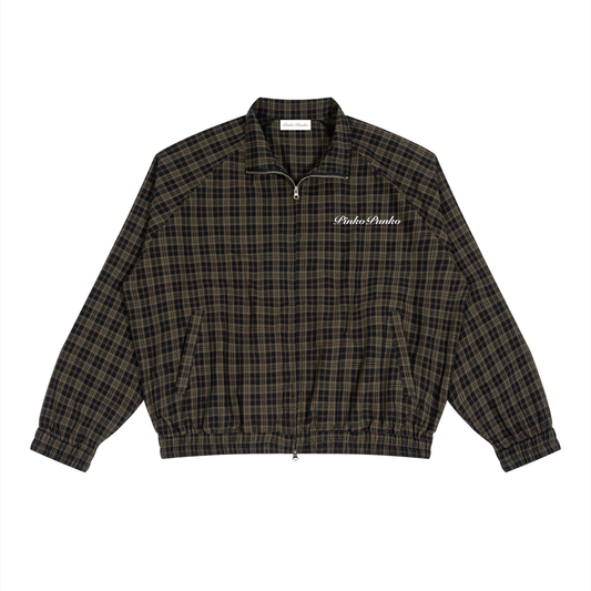 Staples - Plaid Full-Zip Track Jacket