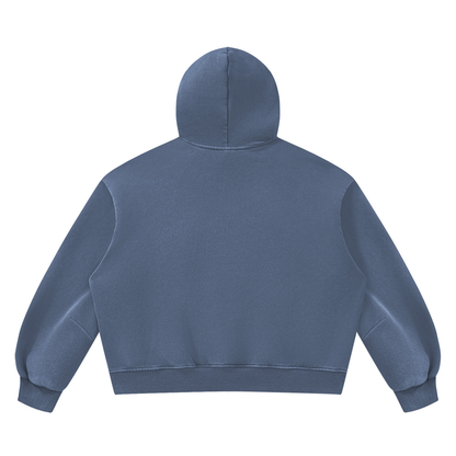 Pin and Pang - Unisex Vintage Wash Boxy Fleece Hoodie