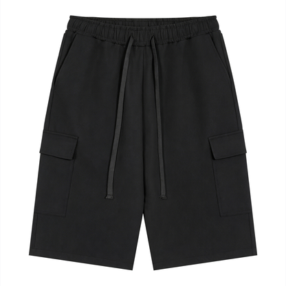 Logo - Drawstring Cargo Shorts