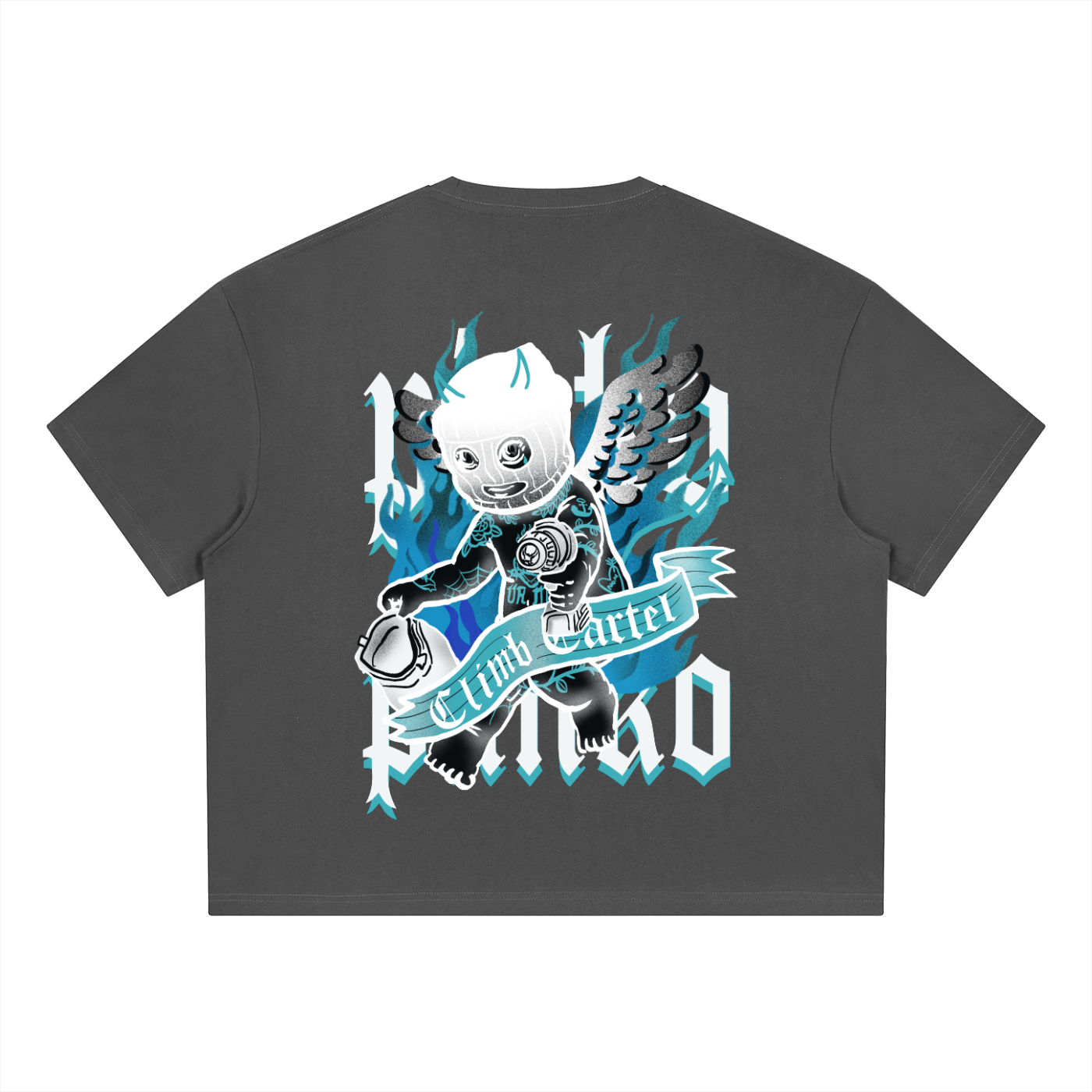 Climb Cartel (dark) - Boxy Coolmax Tee