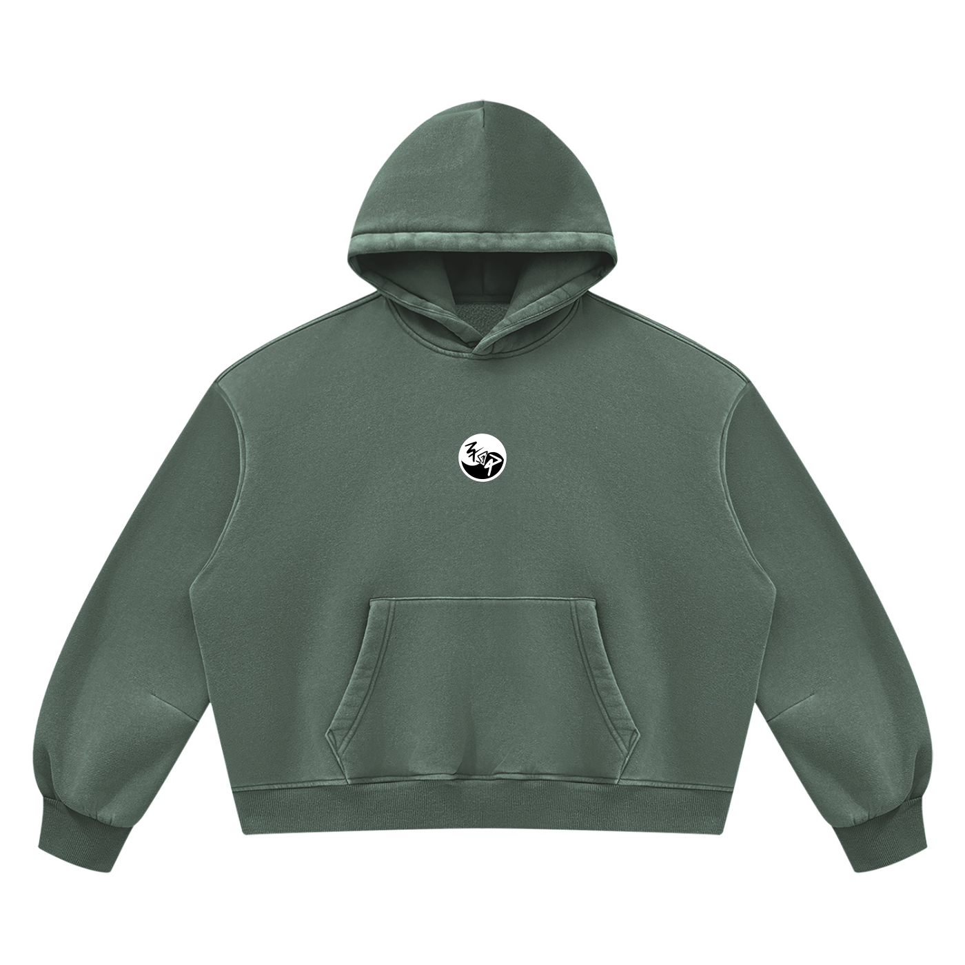 Pin and Pang - Unisex Vintage Wash Boxy Fleece Hoodie