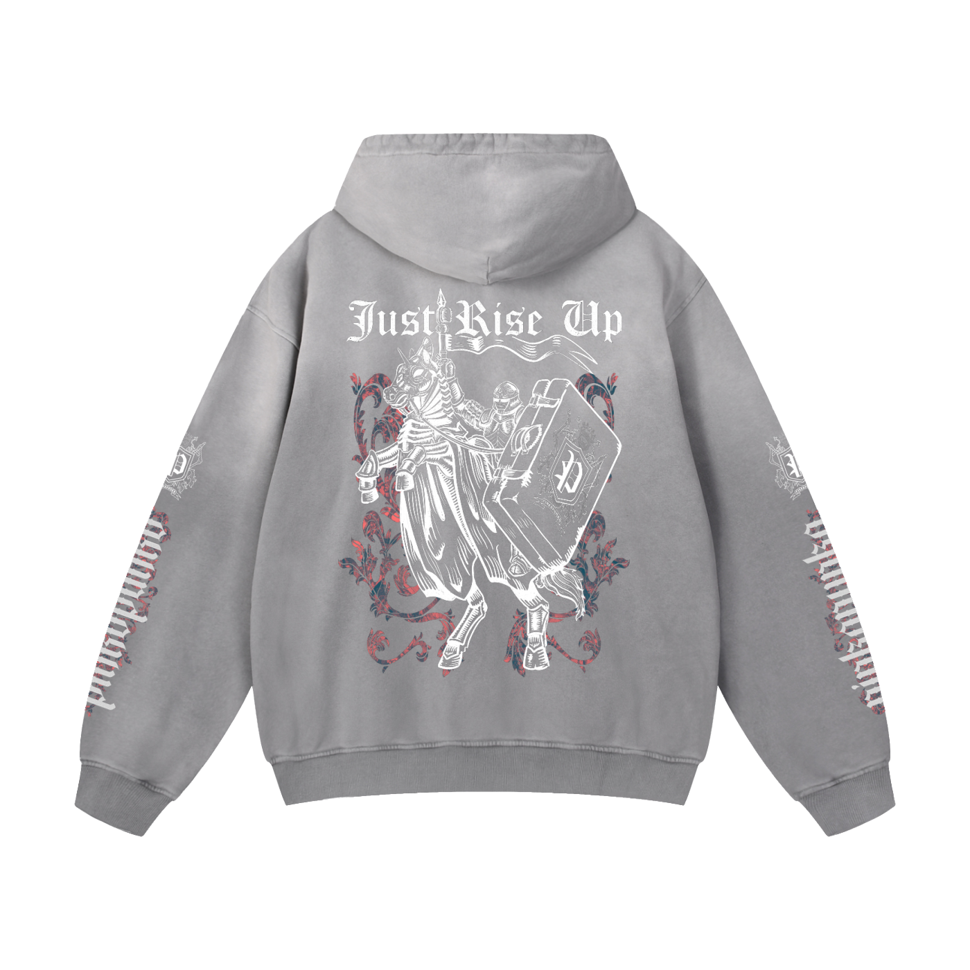 Just Rise Up - Heavyweight Sunfade Oversized Hoodie