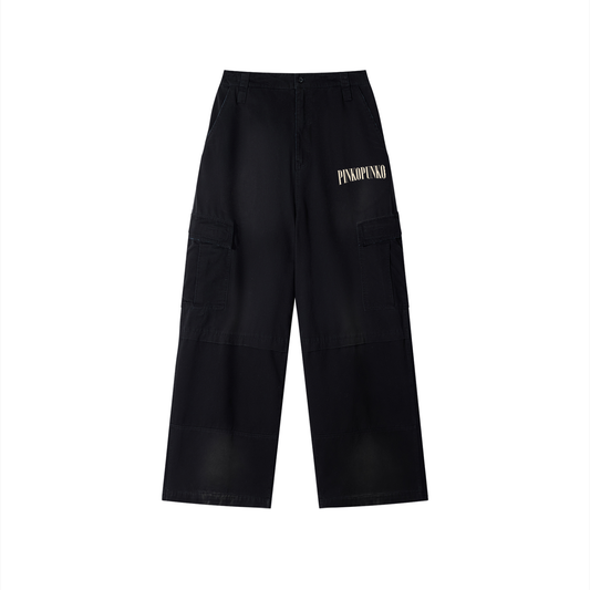 Iconic - Sunfade Washed Wide Leg Cargo Pants