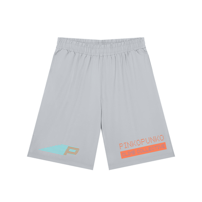 Run x Climb - Solid Elastic Waist Shorts