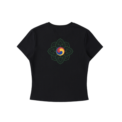 Dancheong Crane - Bodycon Tee