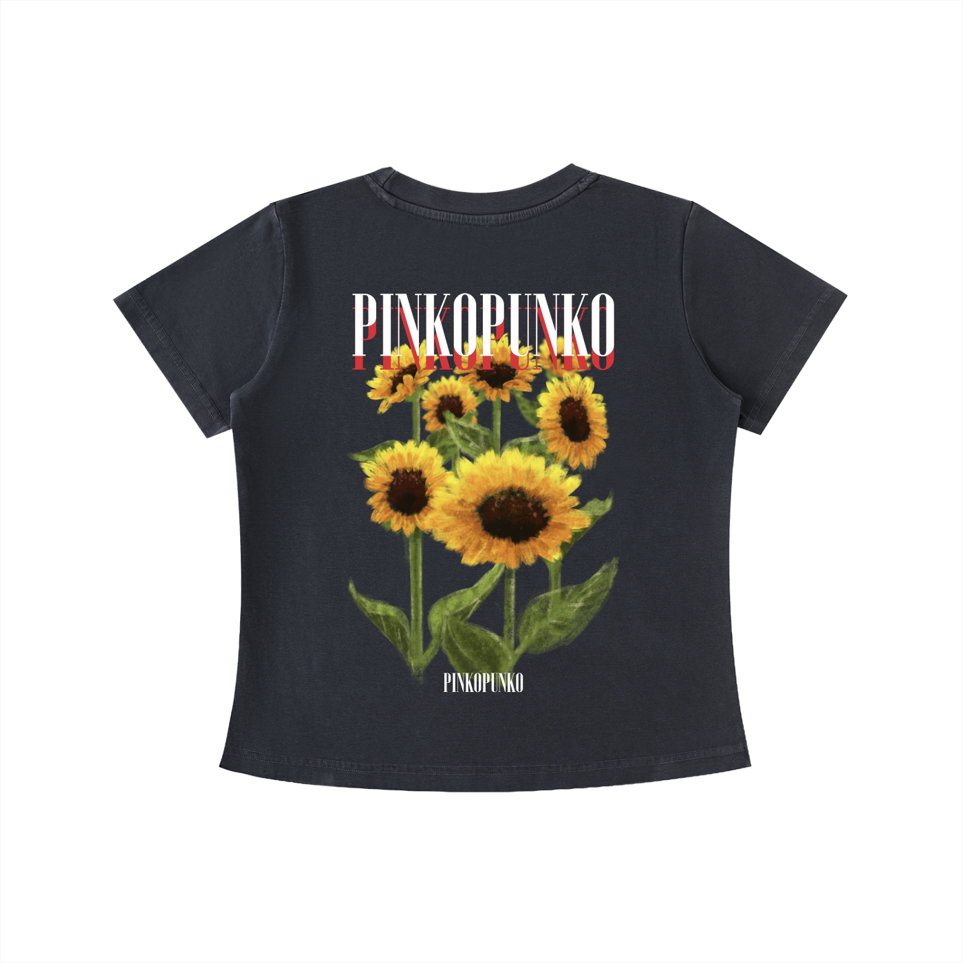 Summer Sunflowers - Washed Slim Fit Tee