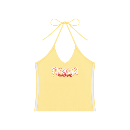 Graffiti - Halter Crop Tank Top