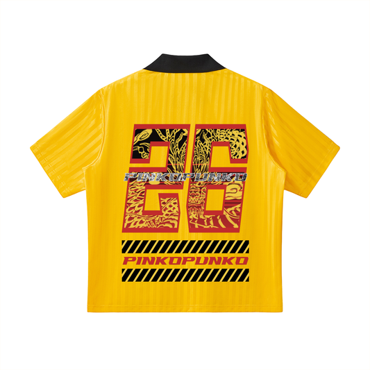 Problems Comp - Contrast Collar Striped Jersey