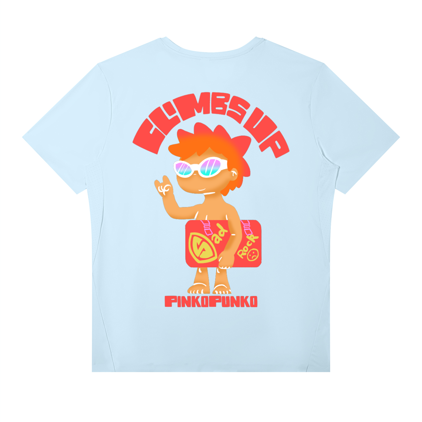 Climbs Up Dude - Lightweight Performance T-Shirt v1