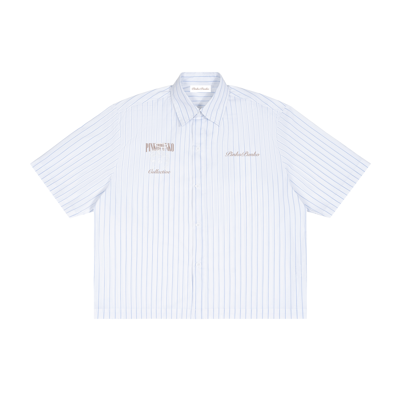 Performative Climber's Uniform - Striped Boxy Button-Up Shirt