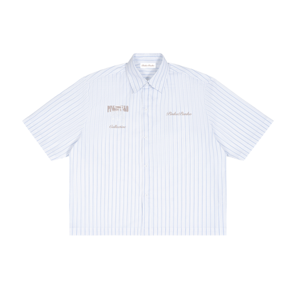 Performative Climber's Uniform - Striped Boxy Button-Up Shirt