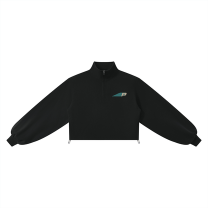 Run x Climb - Women’s Mock-Neck Quarter-Zip Sweatshirt